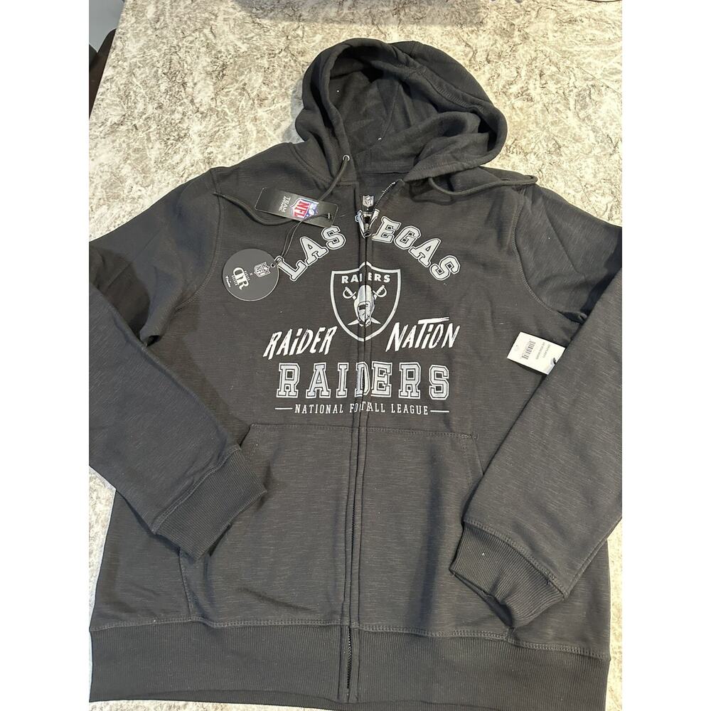 NWT Men’s Fanatics X Darius Rucker Las Vegas Raiders Full Zip Hoodie Large Black